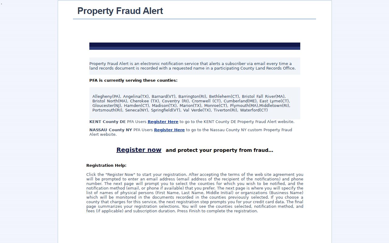 Ross Township residents directory, Allegheny County property fraud alert enrollment